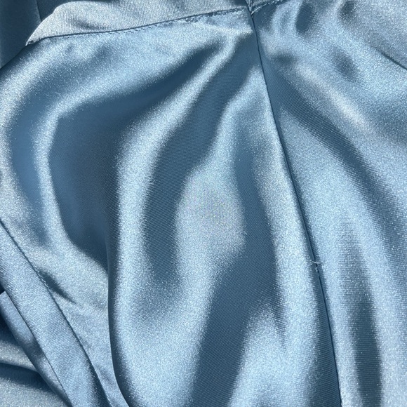 Zara blue satin like dress - Picture 11 of 15